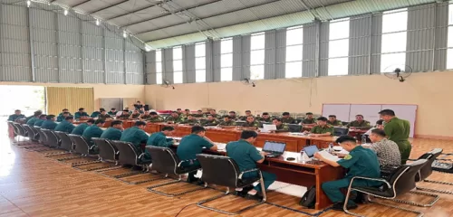 Mường Than: Hội nghị giao ban 09 tháng thực hiện Nghị quyết 03 giữa Công an - Quân sự