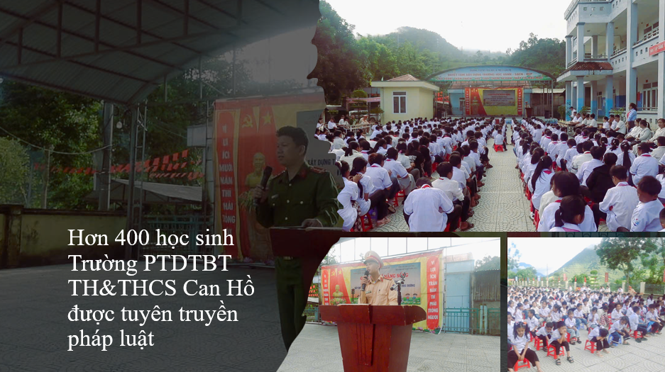 Bum Tở: Tuyên truyền pháp luật về an ninh trật tự và an toàn giao thông cho hơn 400 giáo viên, học sinh