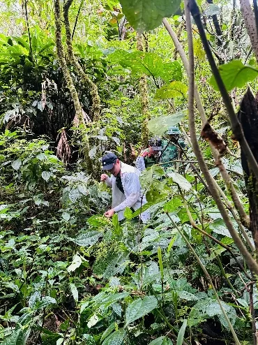 Công an xã Bum Nưa và Đồn Biên phòng Pa Vệ Sử tuần tra đường biên mốc giới, giữ vững chủ quyền, bảo vệ biên cương tổ quốc.