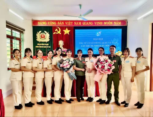 Đại hội Hội phụ nữ cơ sở phòng Cảnh sát QLHC về TTXH lần thứ III, nhiệm kỳ 2025-2030