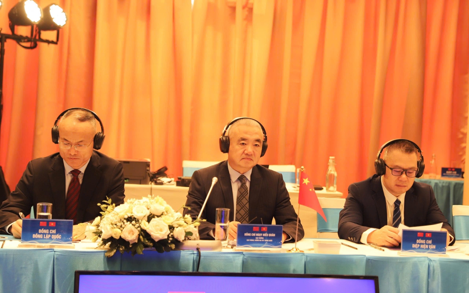 Đoàn công tác của Ủy ban Quốc gia phòng, chống ma túy Trung Quốc tham dự hội nghị (2)