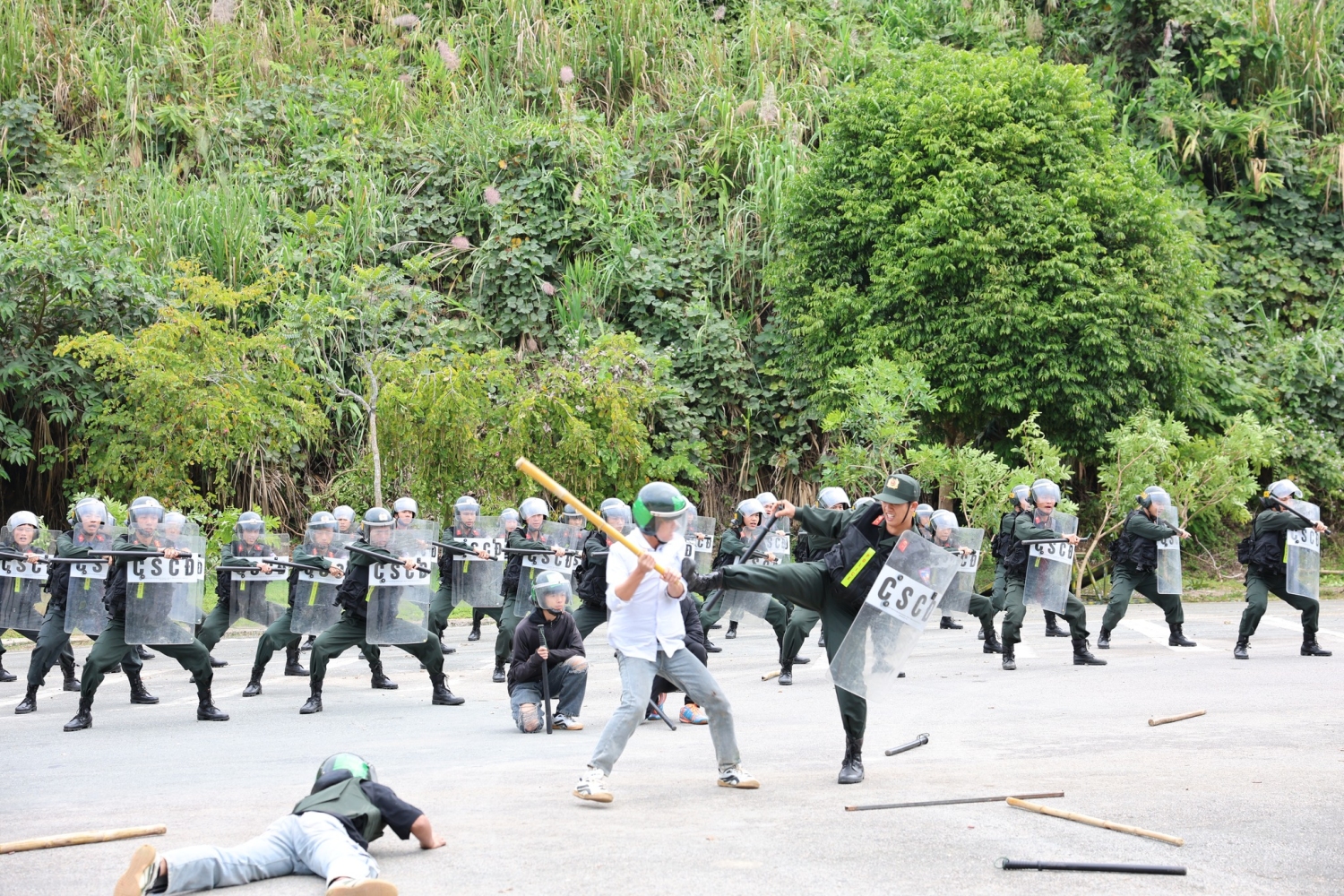 Quang cảnh diễn tập