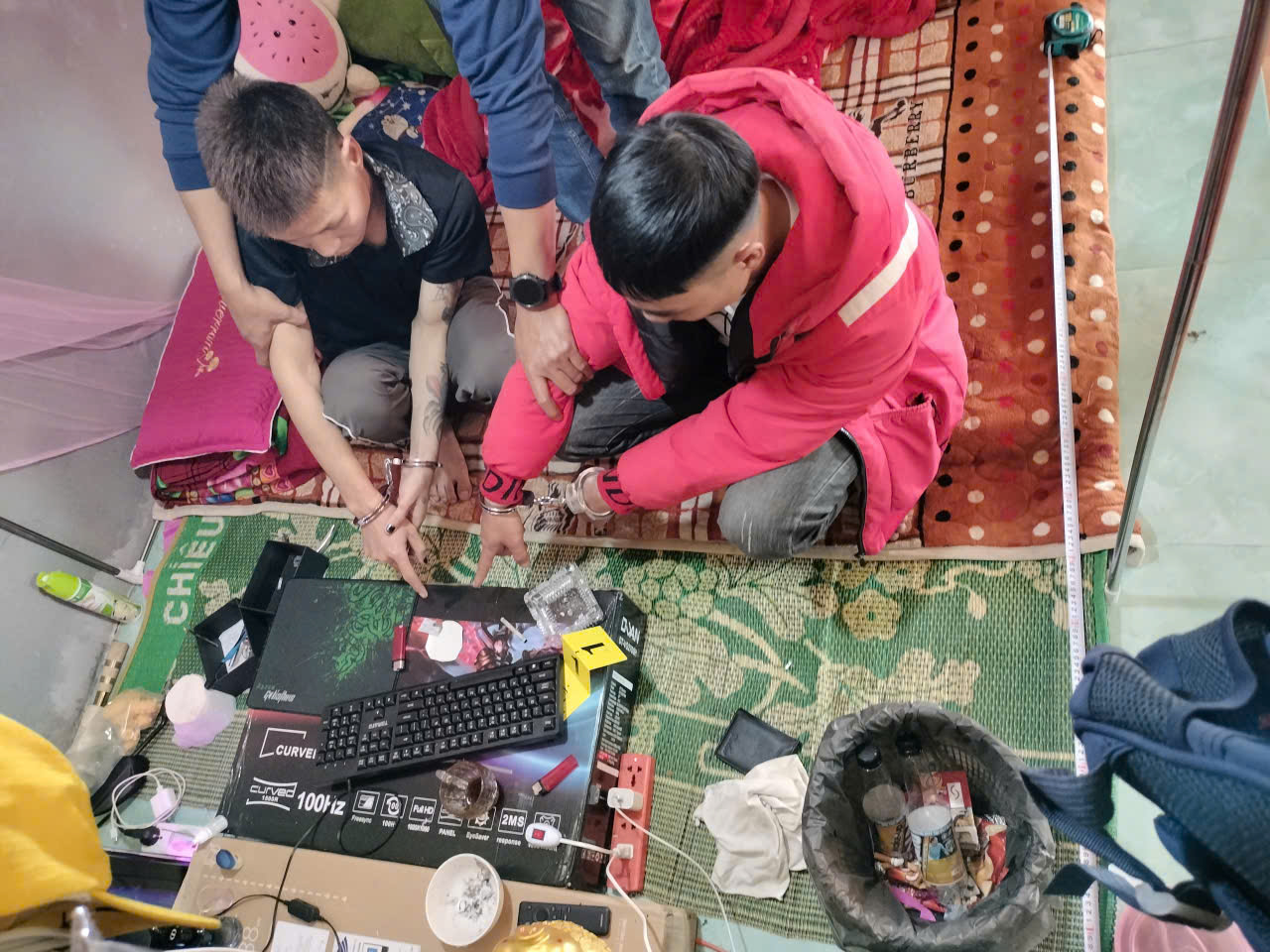 Vị trí các đối tượng tổ chức sử dụng trái phép chất ma túy