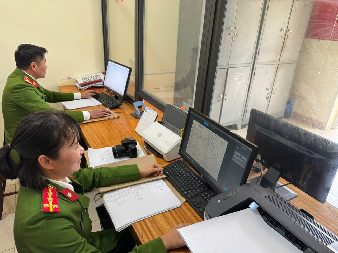 CBCS CAX Tân Uyên thực hiện số hóa hồ sơ Đăng ký xe