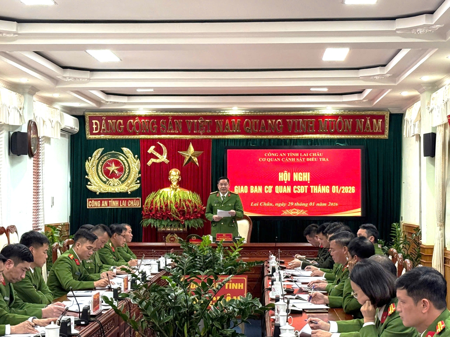 Toàn cảnh Hội nghị giao ban Cơ quan CSĐT tháng 01/2026