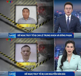 Truyền hình Việt Nam đưa tin truy tố Lê Trung Khoa và Nguyễn Văn Đài