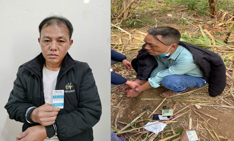 Ảnh đối tượng Vàng A Hù (bên trái) và Phùng Văn Vân (bên phải)