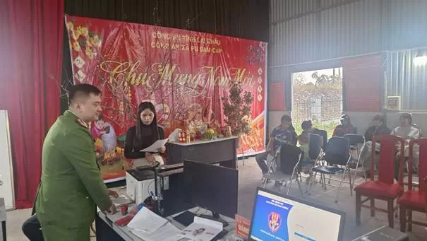 Tiêu đề: Công an xã Pu Sam Cáp: Tăng cường giải quyết thủ tục hành chính phục vụ nhân dân sau tết bính ngọ 2026