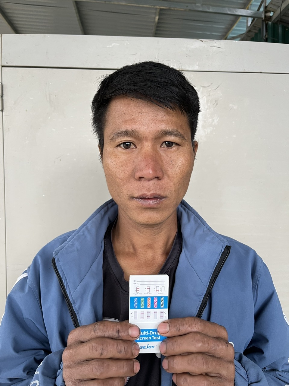 Kết quả test ma túy đối với đối tượng