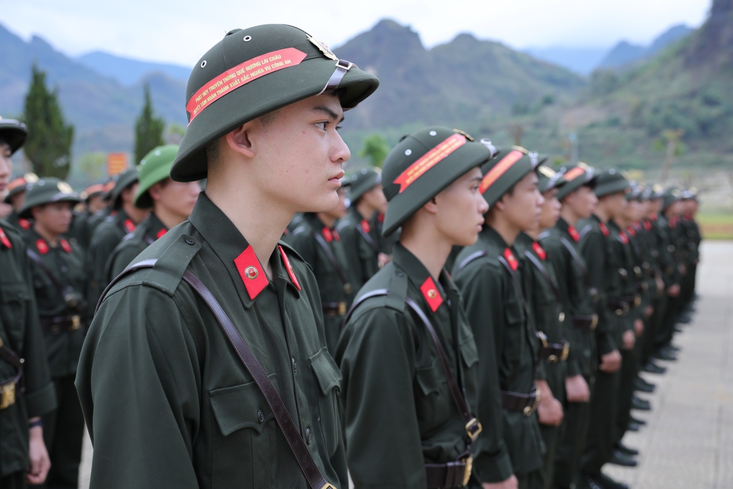 Phát huy truyền thống quê hương Lai Châu, các chiến sĩ trẻ quyết tâm hoàn thành xuất sắc nghĩa vụ tham gia Công an nhân dân.