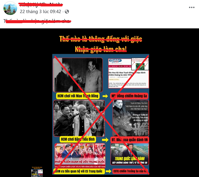 Các trang thông tin xuyên tạc về quan hệ đối ngoại với Trung Quốc