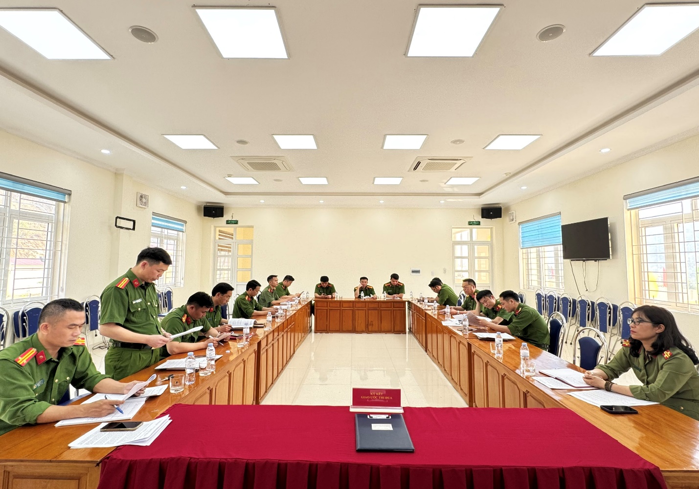 Quang cảnh hội nghị ký giao ước thi đua “Vì An ninh Tổ Quốc” năm 2026 cụm thi đua số 3.