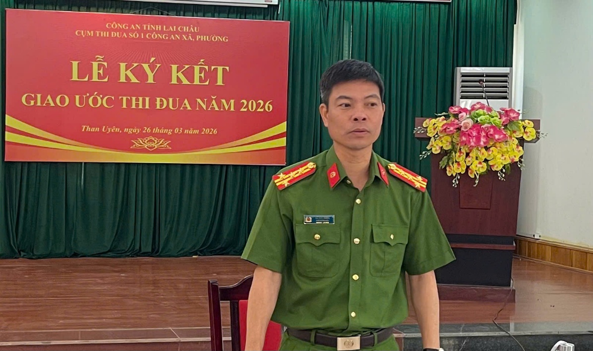 Đại tá Lê Anh Hưng – Phó Giám đốc Công an tỉnh phát biểu chỉ đạo