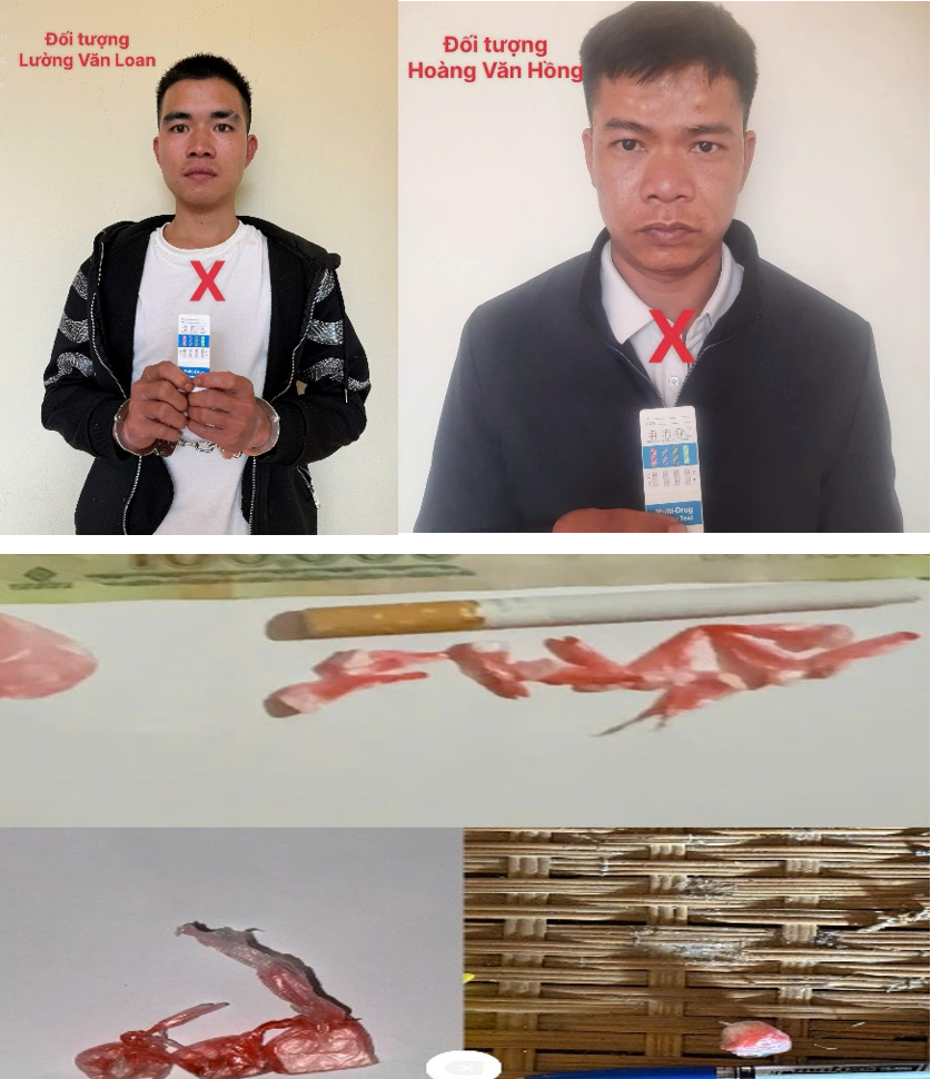 Chân dung 02 đối tượng và vật chứng