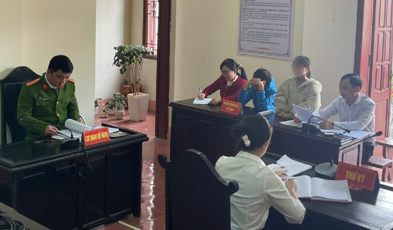 Toàn cảnh phiện Họp áp dụng biên pháp đưa vào Trại giáo dưỡng với V.T.T