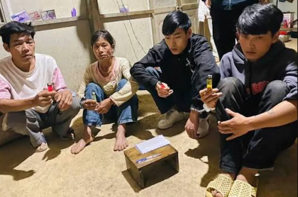 Các đối tượng trong điểm Tổ chức sử dụng trái phép chất ma túy.