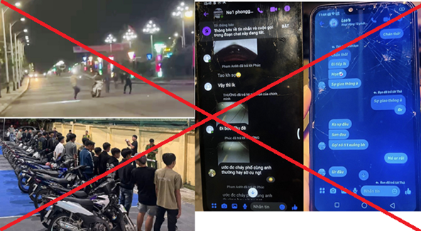 Các đối tượng trẻ vị thanh niên sử dụng mạng xã hội tụ tập, đua xe gây rối trật tự công cộng