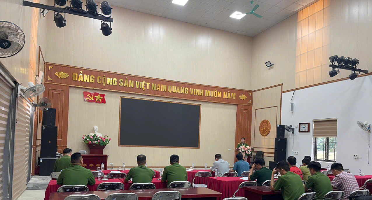 Công an xã tổ chức họp quán triệt, triển khai bảo đảm ANTT lễ hội