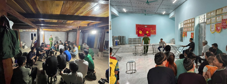 Buổi tuyên truyền thu hút đông đảo quần chúng nhân dân tham gia