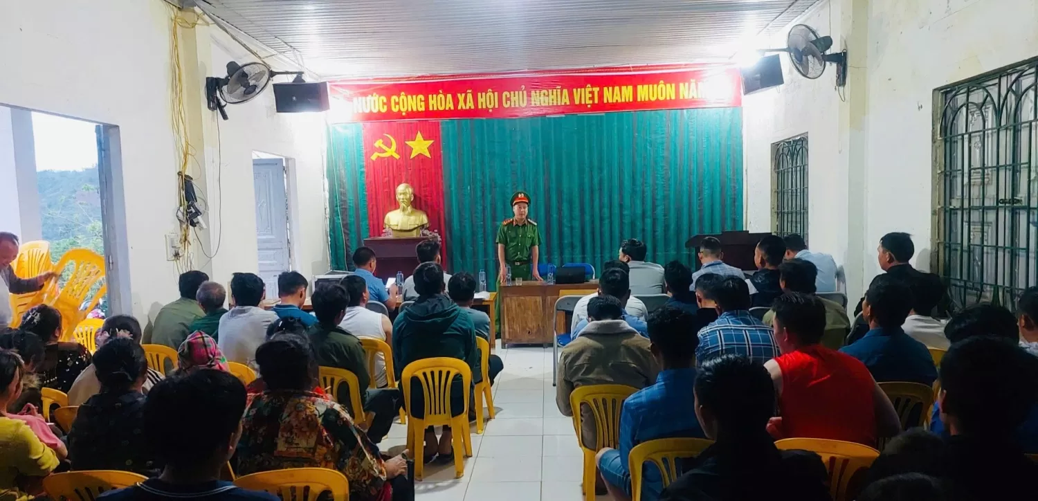 Công an xã Khun Há siết chặt địa bàn, quyết tâm đẩy lùi tệ nạn ma túy và khai thác khoáng sản trái phép