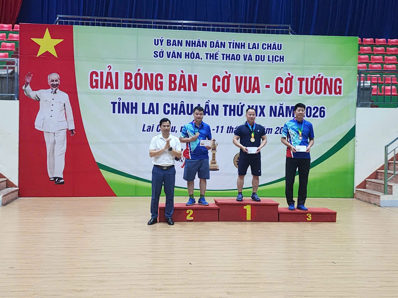 Cán bộ Công an xã đạt giải nhì đơn nam môn bóng bàn