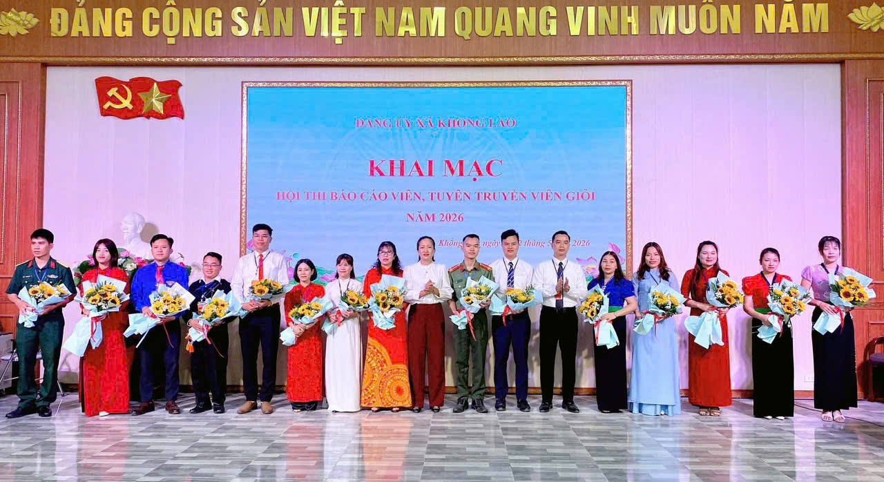 Các thí sinh tham gia Hội thi