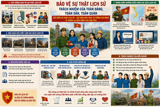 Chủ động bảo vệ sự thật lịch sử (Ảnh được tạo bởi AI)