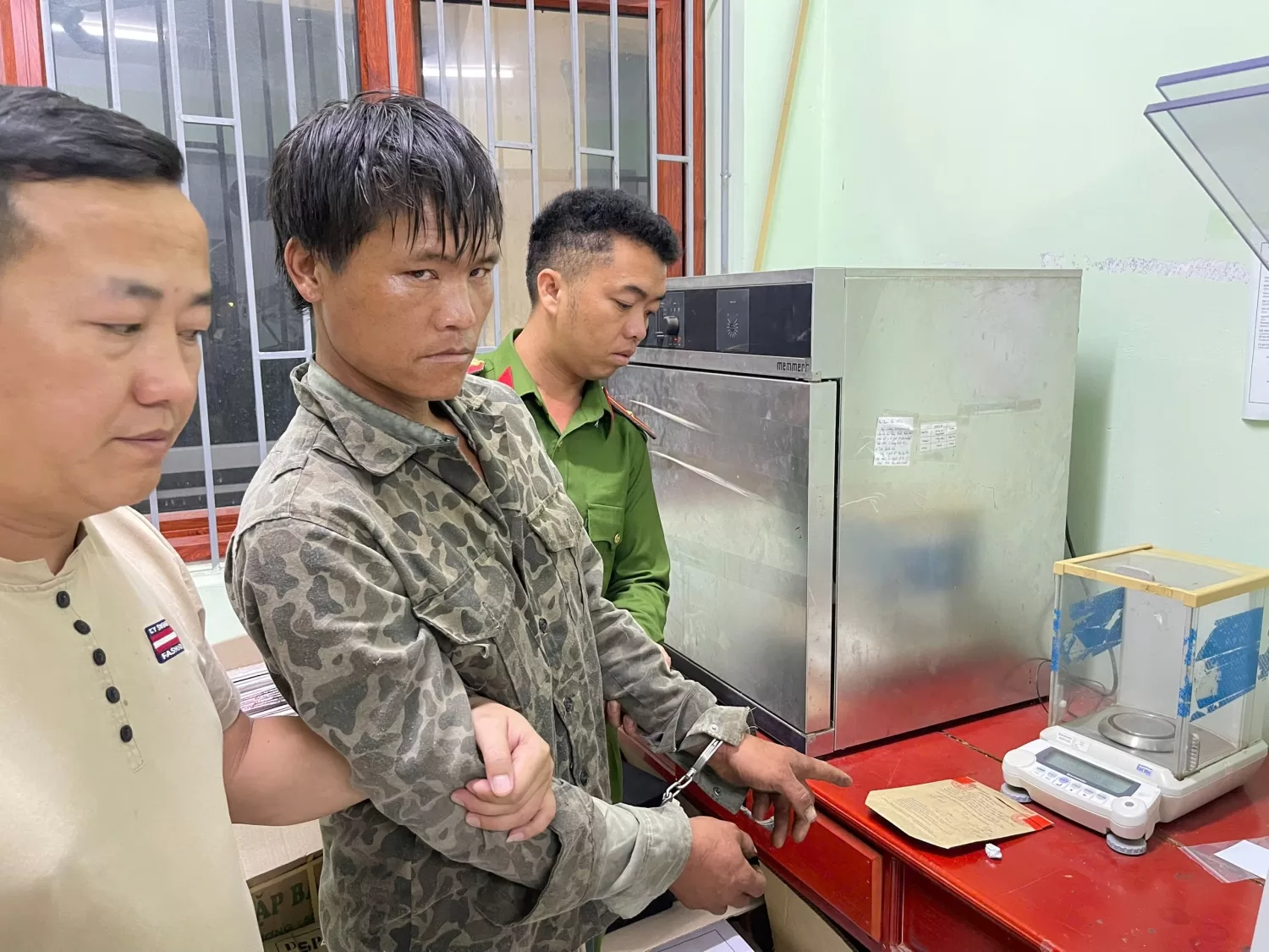 Đối tượng Cứ A Da tại cơ quan Công an
