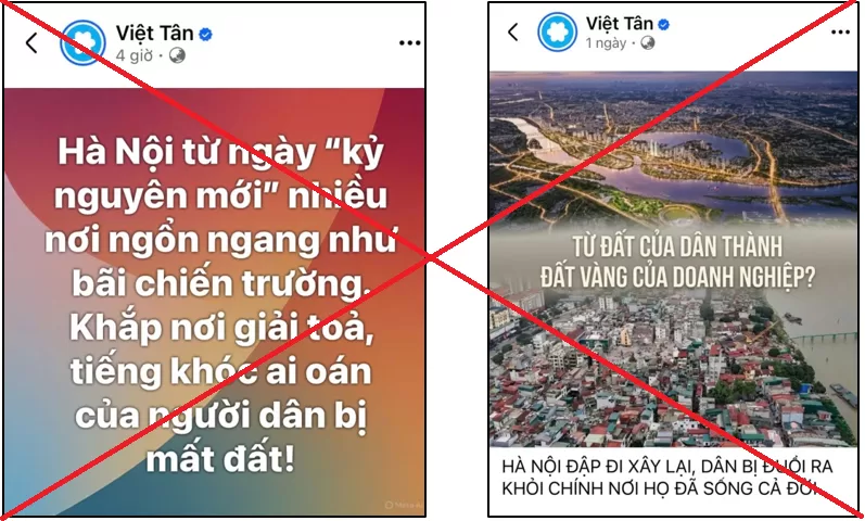 Cảnh giác với những ý kiến trái chiều, xuyên tạc về quy hoạch thủ đô Hà Nội, thời kỳ 2021 - 2030, tầm nhìn đến năm 2050 của các thế lực thù địch, chống đối