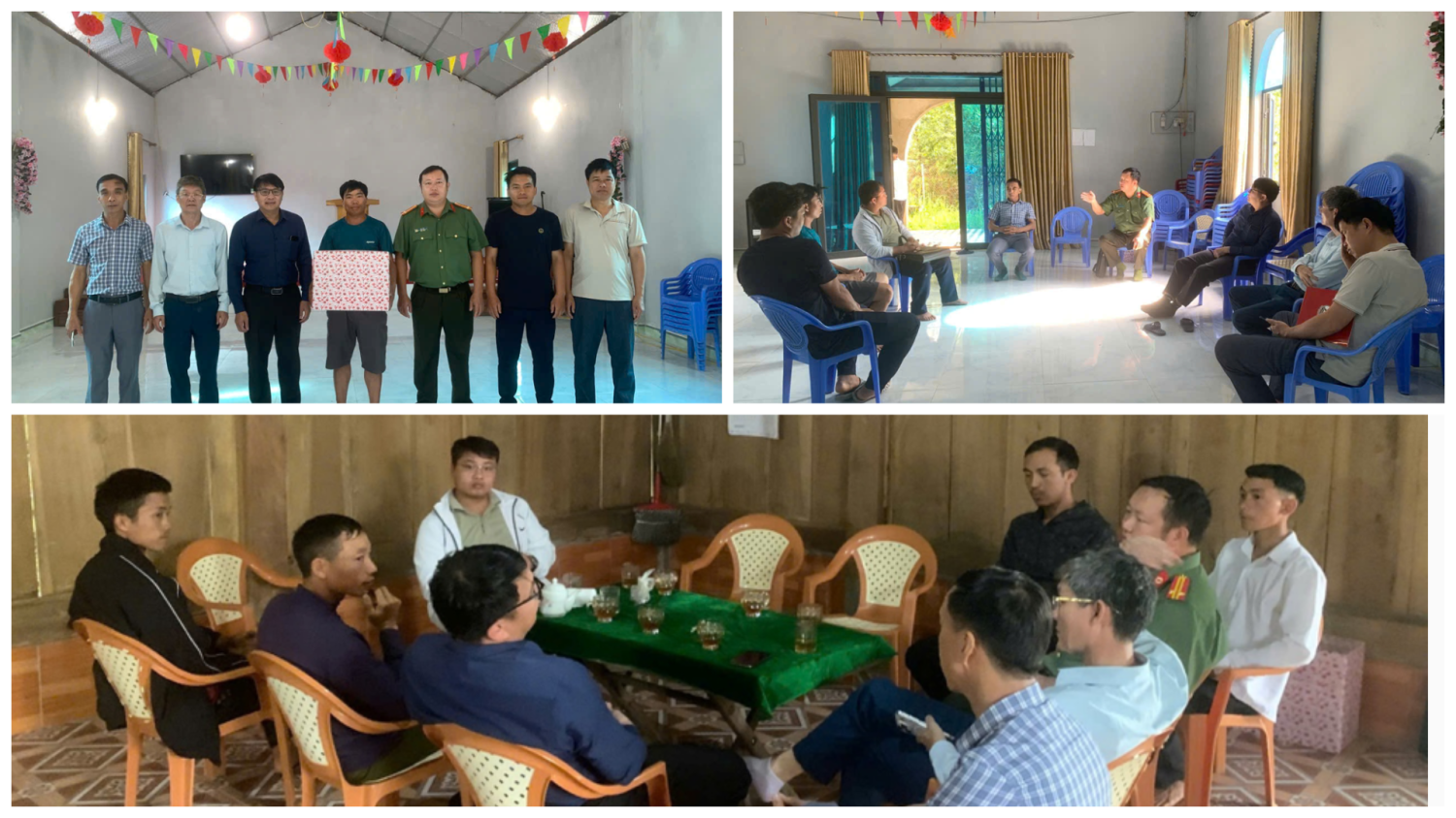 Một số hình ảnh buổi làm việc của đoàn công tác tại các điểm nhóm tôn giáo