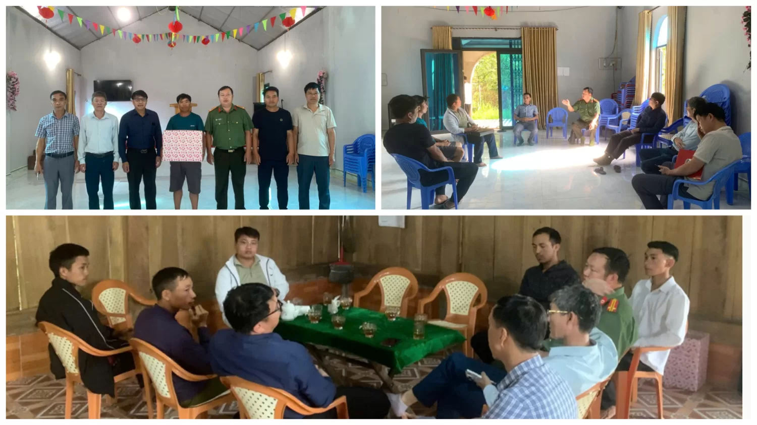 Một số hình ảnh buổi làm việc của đoàn công tác tại các điểm nhóm tôn giáo