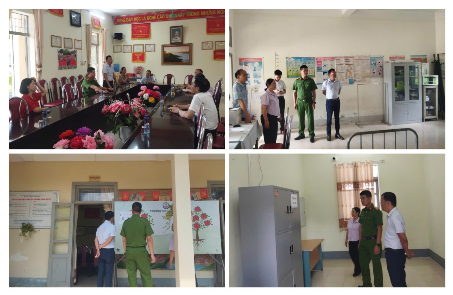 Đoàn kiểm tra rà soát cơ sở vật chất, trang thiết bị phục vụ Kỳ thi tốt nghiệp THPT năm 2026 trên địa bàn xã Than Uyên