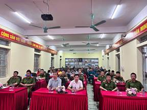 Công an xã Mường Kim tham gia Lễ mít tinh và Ngày chạy hưởng ứng Tháng hành động phòng, chống ma túy