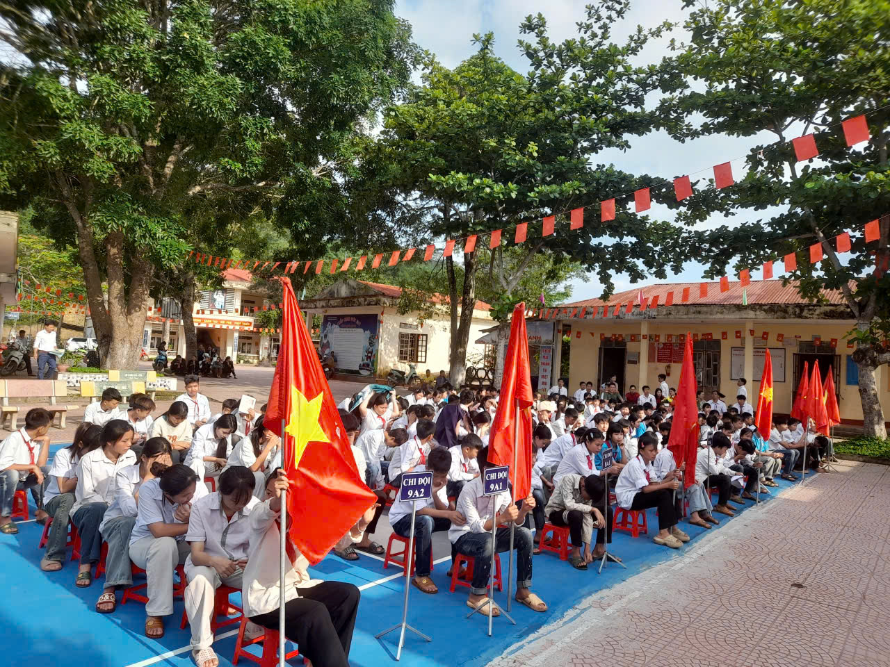 Buổi lễ dự tổng kết năm học 2025 – 2026 tại trường THCS Nậm Cha