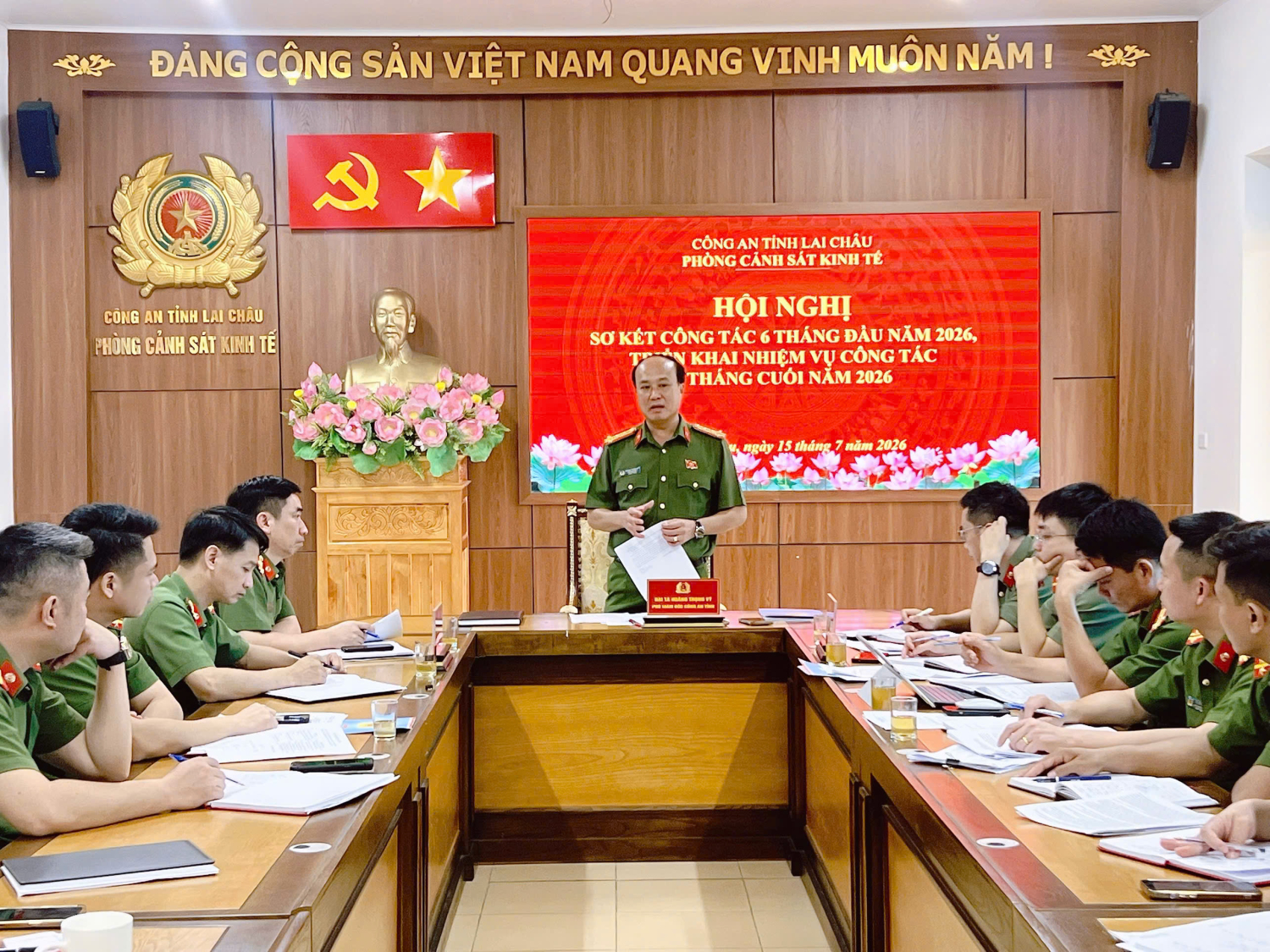 Phòng Cảnh sát kinh tế sơ kết công tác 6 tháng đầu năm và triển khai nhiệm vụ trọng tâm 6 tháng cuối năm 2026