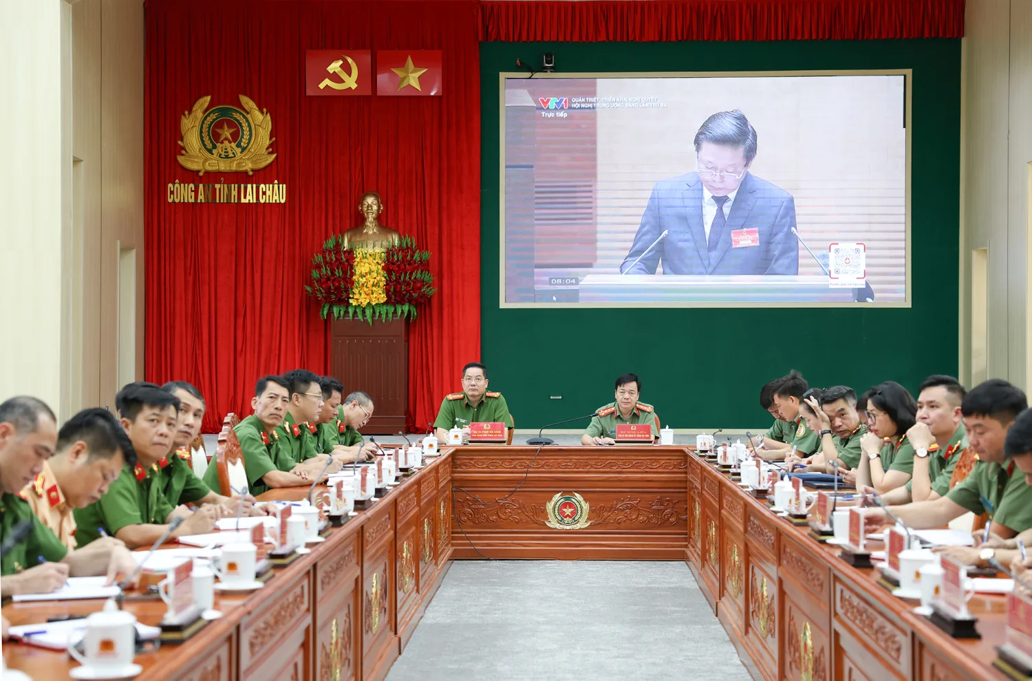 Hơn 1.000 lãnh đạo, cán bộ, chiến sĩ Công an tỉnh tham gia học tập, quán triệt Nghị quyết Hội nghị Trung ương 3 khóa XIV