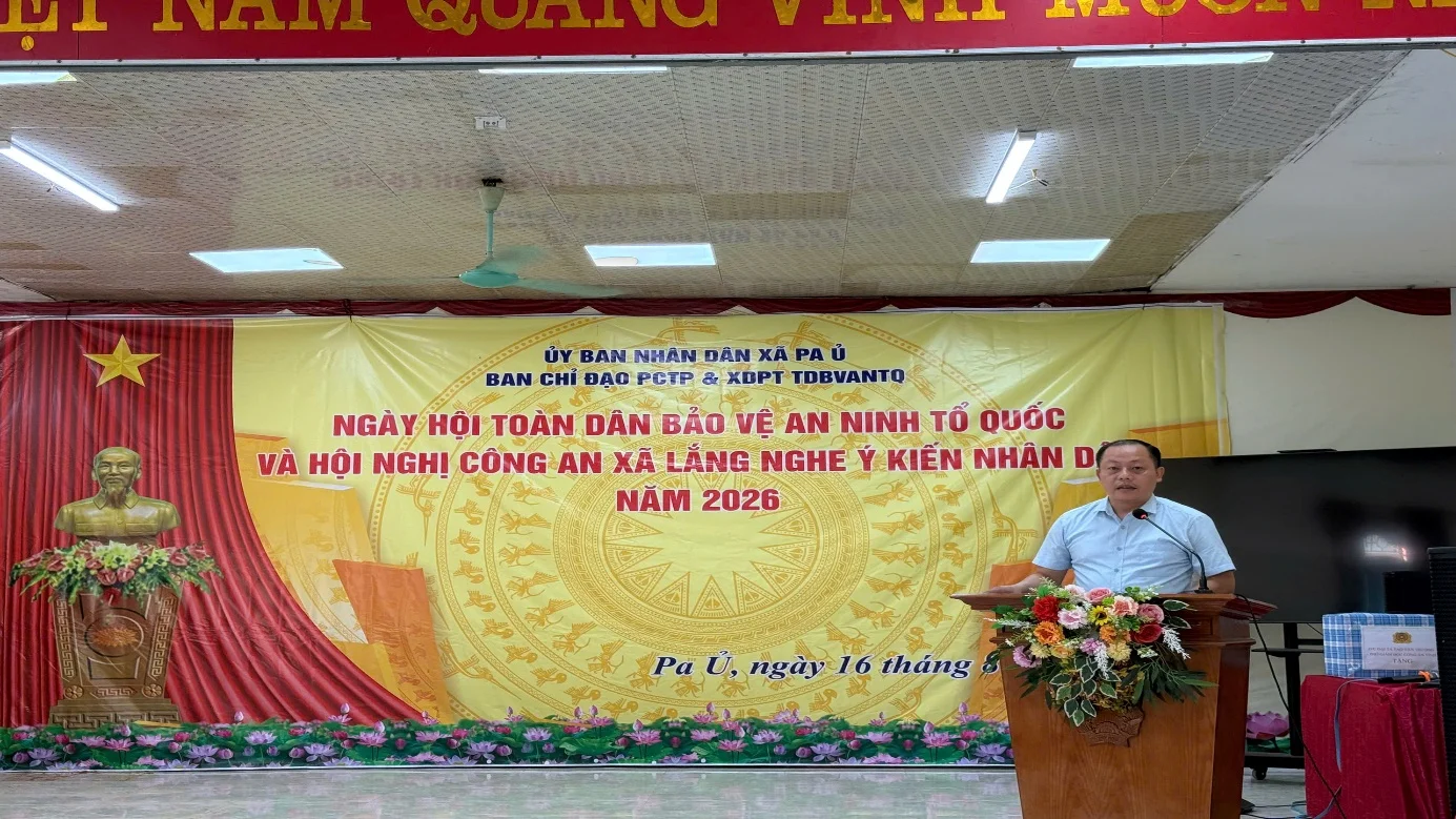 Pa Ủ long trọng tổ chức Ngày hội toàn dân bảo vệ an ninh Tổ quốc năm 2026.