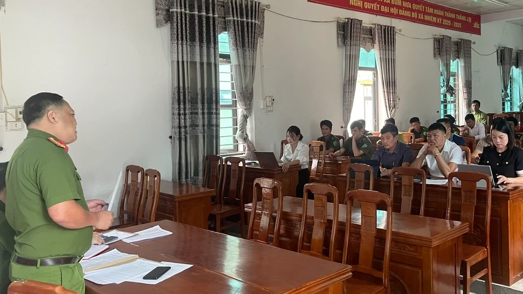 Công an xã Bum Nưa triển khai cao điểm đẩy mạnh phát triển công dân số
