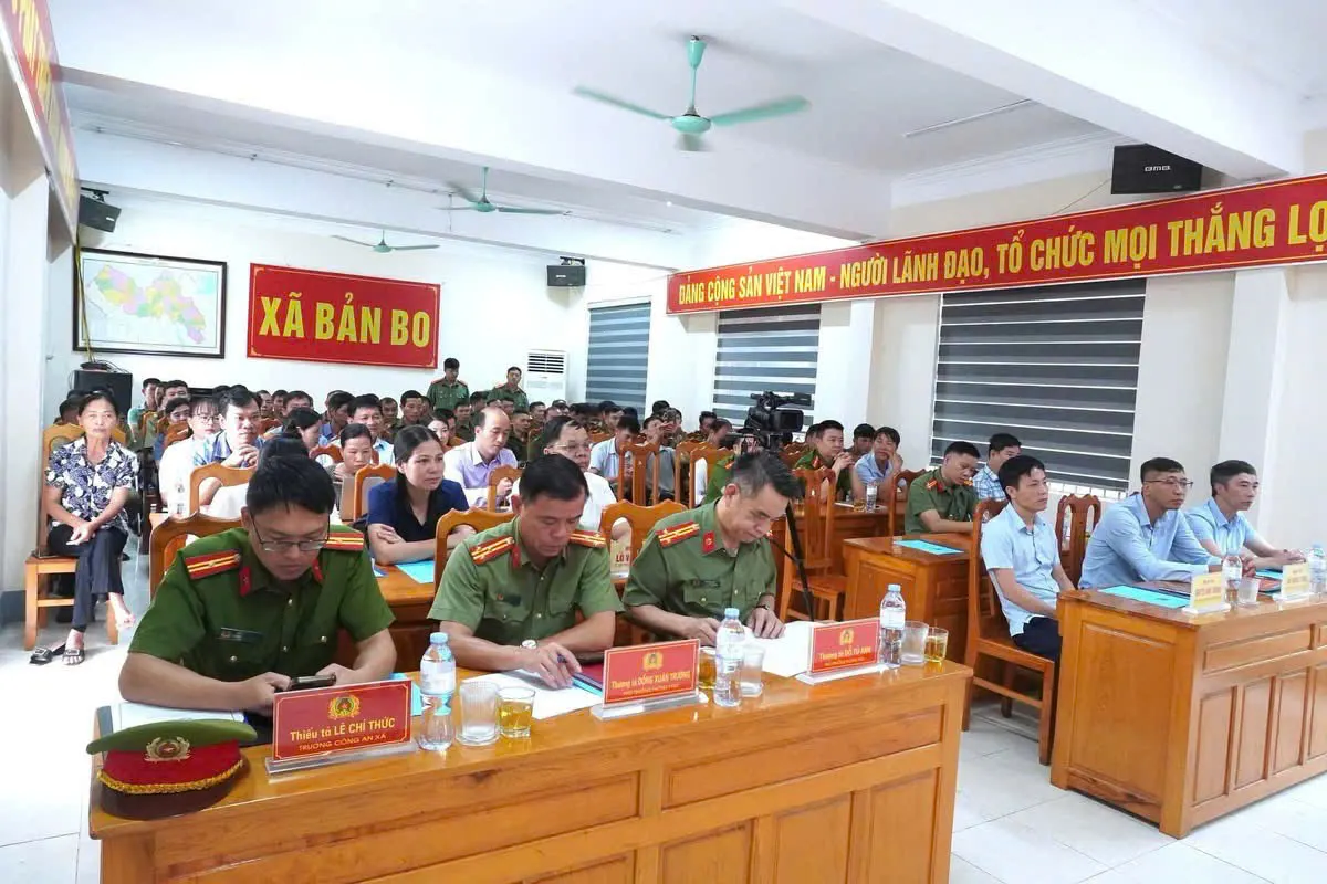Công an xã Bản Bo tổ chức Ngày hội toàn dân bảo vệ an ninh Tổ quốc năm 2026.