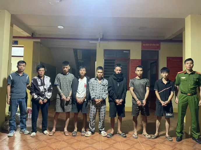 Các đối tượng bị bắt giữ