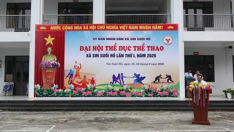 Buổi lễ khai mạc Đại hội thể dục thể thao xã Sin Suối Hồ lần thứ I, năm 2026