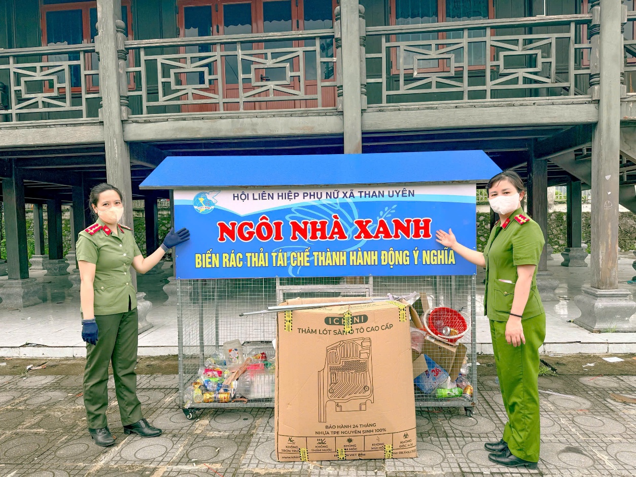 Chi hội Phụ nữ Công an xã Than Uyên với mô hình “Ngôi nhà xanh”