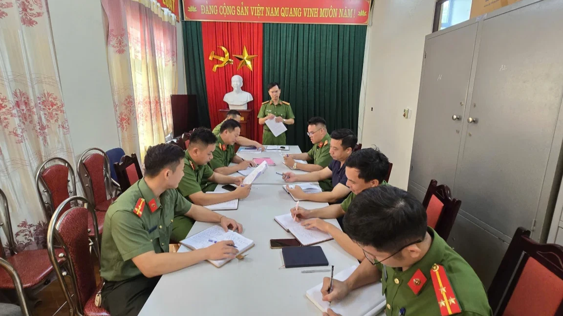 Công an xã triển khai phương án đảm bảo ANTT