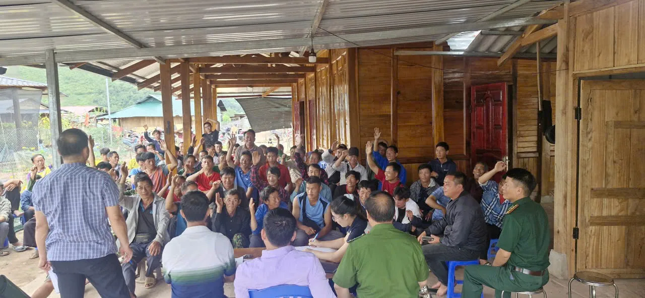 Công an xã Mù Cả tăng cường công tác tuyên truyền phòng, chống tội phạm mua, bán người