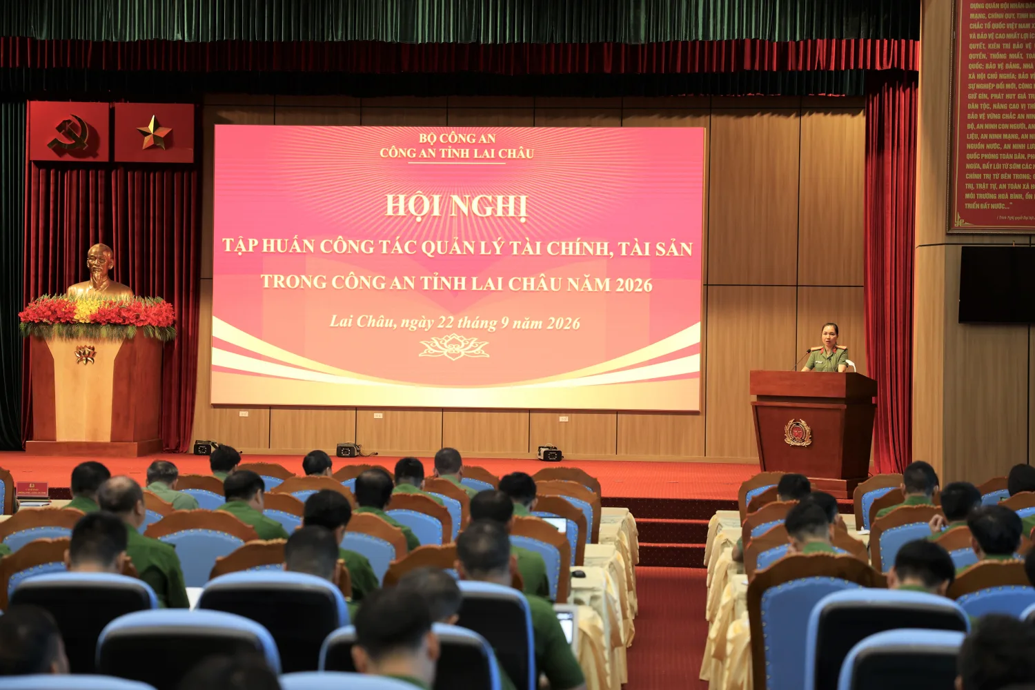 Tập huấn công tác quản lý tài chính, tài sản trong Công an Lai Châu