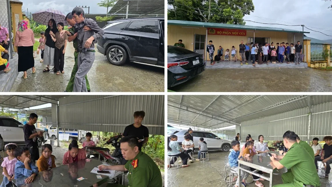 Nghỉ lễ không nghỉ nhiệm vụ: Công an xã Mường Khoa tận tình phục vụ Nhân dân