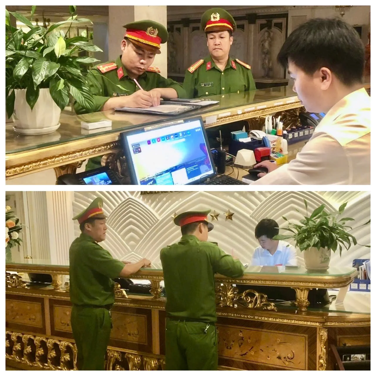 Công an phường Tân Phong tăng cường kiểm tra, hướng dẫn, quản lý lưu trú dịp lễ Quốc khánh 2/9.