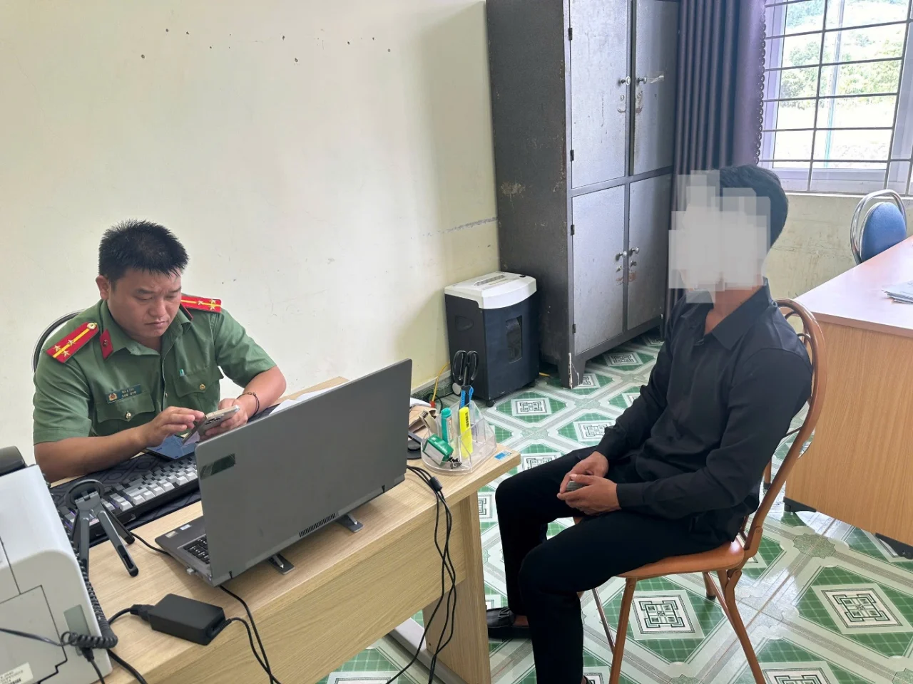 Công an xã Pu Sam Cáp kịp thời xử lý thông tin tiêu cực