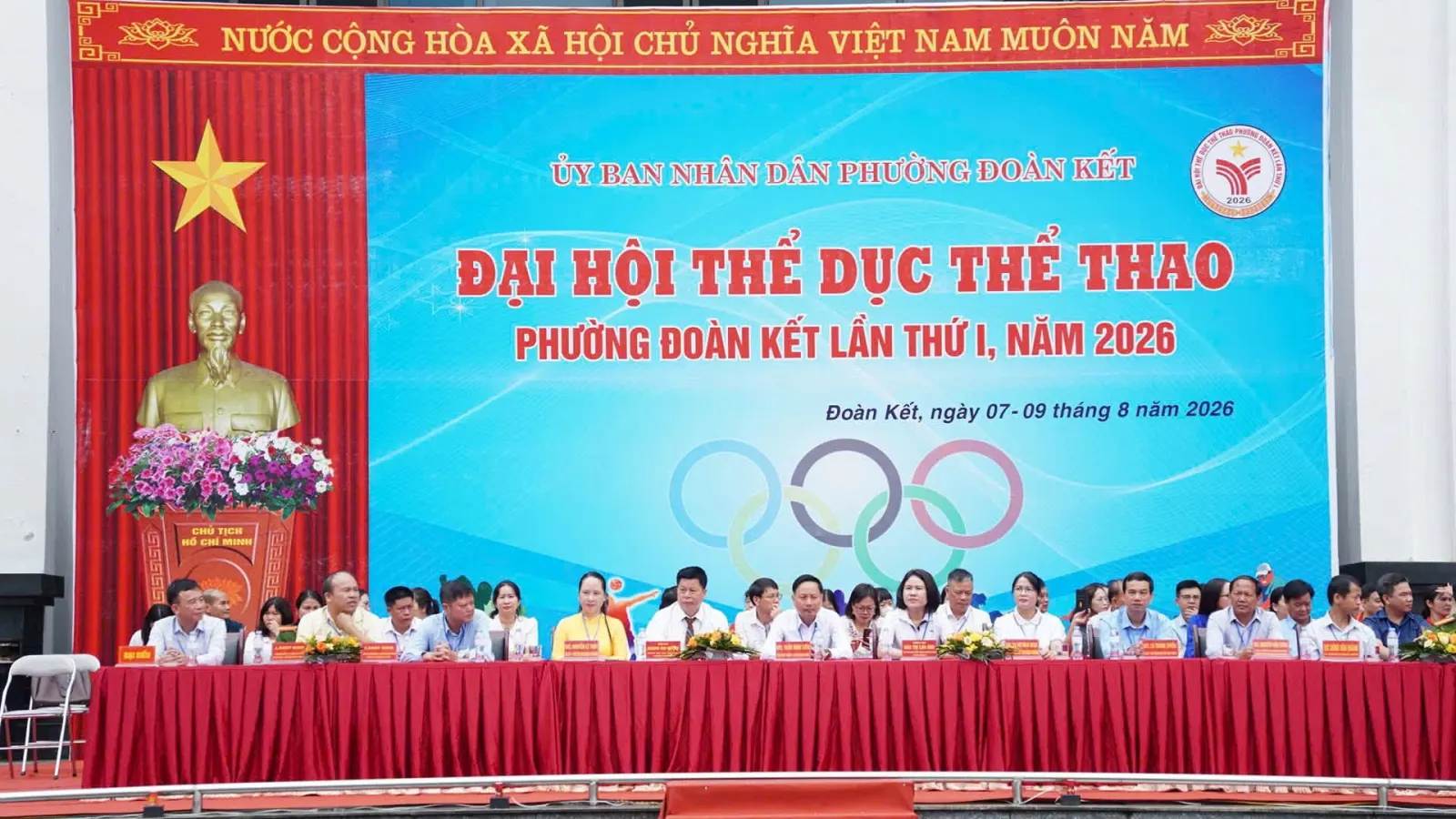 Công an phường Đoàn Kết góp phần vào thành công Đại hội Thể dục Thể thao phường lần thứ I