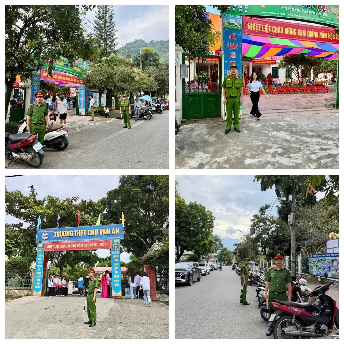Công an phường Tân Phong trao tặng cờ Tổ quốc tại các điểm nhóm sinh hoạt tôn giáo Tin lành nhân dịp Quốc khánh 02/9.